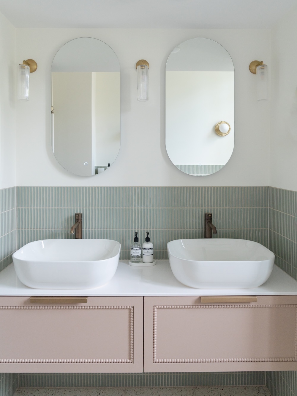 FotoBarritas Salamandra wand en Terrazzo Cassata vloertegel combineren